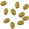 Lastdaytime 20 esche artificiali per pesca alla carpa, in TPE, morbide, realistiche, con noce di tigre, ad alta galleggiabilità, per pesca in acqua dolce, pronte all'uso, colore giallo, 17 mm (1 pezzo)
