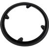 Generic Protezione della pedivella della Ruota della Catena della Catena dell'ingranaggio in plastica ABS Nera da 10,6x9,6 cm, Adatta for Mountain Bike e Bici da Strada Urbana