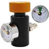 Texvora Adattatore per serbatoio CO2 Airsoft, adattatore di riempimento remoto con calibro 3000 psi, connettore di riempimento rapido per sistemi remoti, filettatura G1/2-14, filettatura laterale NPT da 1/8