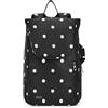WDdZzyy Zaino da tennis da donna e uomo, resistente all'acqua, con 2 racchette, borsa da palestra per adolescenti, ragazzi, ragazze, uomini, donne, cartoni animati, a pois, nero