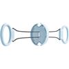 Generisch Attrezzo per allenamento pettorale, girevole, attrezzo per allenare i muscoli delle braccia per palestra a casa, lunghezza 20,3 cm, parte in metallo antiruggine, attrezzatura da fitness