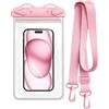Genérico Impermeabile per cellulare, porta telefono asciutto con cordino, per spiaggia e crociera, viaggi su strada, vacanze, piscina, nuoto, immersioni, navigazione, kayak, Blu violaceo, Consulte la