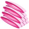 Qqmora Nastro Antiscivolo per Fascia Antisudore, Overgrip per Racchetta da Badminton, per Sport Agonistici, Lunghezza 44,1, Confezione da 10 (Rosa fluorescente)