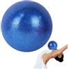 Generisch Palla da ginnastica ritmica, blu, viola, finitura glitterata, 15 cm, dimensioni compatte da 15 cm, ideale per pilates, allenamento di danza e donne