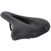 Hidyliu Sella per mountain bike con morbido cuscinetto in gel per ciclismo confortevole, sedile di ricambio impermeabile in poliuretano nero, 28 x 16 cm