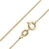 trendor Catena a maglia barbazzale fine in argento 925 placcato oro, da donna, larghezza 1,1 mm, idea regalo senza tempo 15682