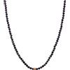 BERGERLIN Collana di tormalina nera - catena nera - oro - XS-S