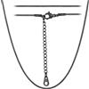 ChainsHouse Collana Serpente Sottile 1MM Larghezza Collana per Ciondolo Multi-lunghezza 40-76 CM Collana Donna Argento Girocollo Collana Oro Acciaio Impermeabile Elegante