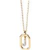 P D PAOLA PDPaola Mini Letter J Necklace Collana con ciondolo a forma di lettera oro, Onesize, Argento sterling, Zirconia cubica