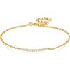 SILBERTALE Bracciali a forma di cuore, da donna, in argento Sterling 925, dorati, semplici, per le donne