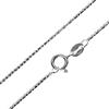 SilverAmber Jewellery Collana Donna a catena sottile in argento 925 - Coreane (Coreana - 1.2 mm) - 100 cm, vari stili e misure prodotto in Italia GCH00740