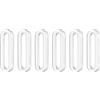 QUARKZMAN 8Pcs Maniglie Adesive In PU 2.95 Maniglie A Scomparsa Maniglie | Ovali Trasparenti, Istantanee, Per Porte Scorrevoli, Per Vetro Finesti Cassetti Armadi Credenze