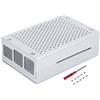 Entatial Custodia per Raspberry Pi, Silver Shell per Raspberry Pi, B Plus Industry per Raspberry Pi3 B + Type Pi3 B Type