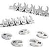 HX-uuyjno - Set di 10 chiavi a cricchetto metriche a zampa d'oca, dimensioni metriche da 10 a 22 mm, con trasmissione da 3/8, organizzatore a clip