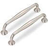 SYZOW 6 pezzi maniglie per mobili,Maniglie per mobili da cucina 96mm maniglie per mobili maniglie cucina maniglie (Nichel Satinato)
