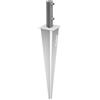 ITALFENCE Supporto per palo a T 35x35mm da interrare, zincato a caldo [1 pezzo]