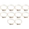 Akozon Fascette Stringitubo 10 pezzi Filo Doppio Regolabile Filo Flessibile per Acqua Morsetto per Tubi (100mm（94-100）)