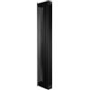 Monster Shop Radiatore Tradizionale a 4 Colonne 1800 x 380 mm Verticale Acciaio al Carbonio Riscaldamento Centrale Design Classico Nero con Kit Fissaggio e Spazzola Pulizia