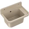 GRANITAN Lavandino da Esterno Moderno per Garage e Lavanderia - Lavatoio per Installazione Interna ed Esterna - Pilozzo da Esterno Giardino - 50x34x31 cm - Beige Figo