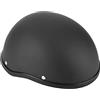 Kuuleyn Casco da moto da uomo, casco da moto FRP Casco da moto retrò da uomo squisito nero opaco
