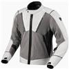 REV'IT! Revit Airwave 4 Giacca tessile da moto, argento/antracite, 2XL