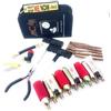 Motocarene Kit Riparazione Pneumatici Moto Set Portatile Ripara Gomme Tubeless, Senza Camera d'Aria con Mastice Slime Moto (PRO 9 CO2)