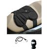 MOTO SPORT MONDO COMPATIBILE CON PIAGGIO BEVERLY TOURER 300 CUSCINO PER SELLA SCOOTER COPRISELLA TUCANO URBANO 326-N1 IN RETE AERO 3D NERO COOL FRESH 29X33CM SPESSORE 2CM RENDE FRESCA LA SEDUTA