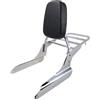 QINSHU Portapacchi Posteriore Sissy Bar Moto Con Portapacchi Schienale Passeggero Portapacchi Staccabile Per Shadow Per VLX600 Per VT600C 1999-2007 Supporto Ripiano