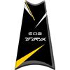 Paraserbatoio.it PARASERBATOIO SUPERIORE RESINATO ADESIVO EFFETTO 3D, PER MOTO COMPATIBILE CON BENELLI TRK 502 PS Giallo