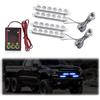 Teguangmei 4 in 1 Luci LED Lampada di Emergenza Strobo con Controllatore Flash 12V 24V 4x6-LED Luce Lampeggiante Stroboscopiche D'emergenza per Veicolo Camion SUV Furgone Camper 12 Modalità