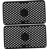 SOLUSTRE 2pezzi Deflettore per Aria Condizionata Auto Protezione dal Vento per Comfort Ottimale Compatibile con Ventilazione Auto Materiale Resistente e Durevole Soluzione Versatile