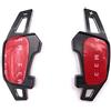 H-Customs Shifters Padlle Shifter Comandi Del Cambio Jack Di Spostamento Shift Paddle Alu Nero Compatible con golf 7 Solo Gti R Gtd Polo GTI 2018