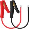 YINGAYOU Cavi Morsetto Coccodrillo con O Ring 6mm Cavo Pinze Coccodrillo Batteria Anello o 12V 24V Prolunga Morsetto Batteria Auto per Moto, Auto, Camion, Barche (Nero e Rosso 0.6 m)