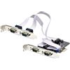 ‎ StarTech.com Scheda seriale PCIe a 4 porte, scheda seriale PCI Express a RS232/R