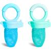 Munchkin 2 Pack Distributore Cibo Rete Bebè | Blu/Verde