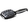 BaByliss HSB101E Smoothing brush, Spazzola termica lisciante, Elementi in ceramica e setole morbide in silicone, Funzione ionica anti-crespo, 3 Temperature, Nero