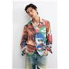 Desigual, Camicia stampata collage, Uomo, Rosso, S