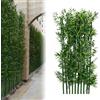 Generic Piante di bambù artificiali per interni ed esterni, decorazione realistica da parete verde finto per ufficio, casa, giardino, patio, portico, cortile