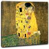 Niik Quadro + Telaio (BC) Il Bacio di Gustav Klimt 60x60x1,7 cm Falso d'autore Stampa su Tela