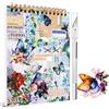 Veszoen 1000+ Pezzi/50 Fogli Stickers Scrapbooking Adesivi per Scrapbooking Adesivi Scrapbooking Vintage Stickers Bullet Journal Scrapbooking Kit per Album di Ritagli Calendari e Taccuini(Blu)