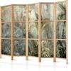 murando - Paravento da Interno Giungla 225x172 cm XXL 5 Pannelli Divisori Stampa Unilaterale su Tela in TNT Separe Divisorio per Ambienti Ufficio Paraventi Decorazioni Legno - Vintage b-C-10082-bh-a