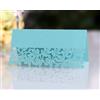 SYSUII Segnaposto per Nomi 100 Pezzi - Carte da Tavolo da Scrivere con Elegante Design a Foglie Cave in Carta Perlescente con Numeri di Posto per Matrimonio, Compleanno, Cresima, Comunione, Battesimo