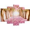 ARTTOR Quadro su Tela 150x100cm Stampe da Parete Albero fiori ciliegia natura Grandi Decorazione Murale Camera da Letto Cucina 5 pezzi Quadri Moderni Soggiorno Grafica Immagini Wall Art Canvas EA150x100-2794