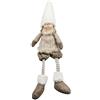 Ideen mit Herz, graziosa bambola invernale, gnomo di Natale, decorazioni natalizie, decorativa (Stefan, a gambe penzolanti, in posizione seduta, alto 32 cm)