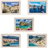 Generico 5 Calamite Legno 5x7cm Costiera Amalfitana Souvenir Regalo Turismo Gadget
