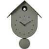 I-TOTAL® - Orologio a Cucù Colorato da Parete con Uccellino - Design Moderno, Orologio Decorativo per Casa, Cucina e Cameretta (VERDE OLIVA)