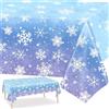 PHOGARY Tovaglia Natalizia con Fiocco di Neve, Congelato a Tema Decorazioni per Feste Inverno paese delle Meraviglie Decorazioni Forniture per Feste Tovaglie di Plastica usa e Getta, 1 pc