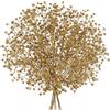 Briful 10 pezzi di fiori artificiali artificiali come vero gypsophila dorato, bouquet di fiori artificiali decorativi per composizioni floreali, matrimoni, feste