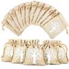 LEMESO Bomboniere Cresima Matrimonio 25 pz Battesimo Maschio Segnaposto Prima Comunione Bambino Sacchetti Confetti Sacchettini Bomboniere Albero della Vita