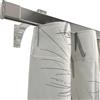 TENDAGGIMANIA Binario Tenda Soffitto/Parete Piatto Lunghezza 360 CM CROMO con Giunzione Centrale -Ideale anche per Tende ad Onda - Bastone Completo di Tappi Laterali - Movimento Manuale